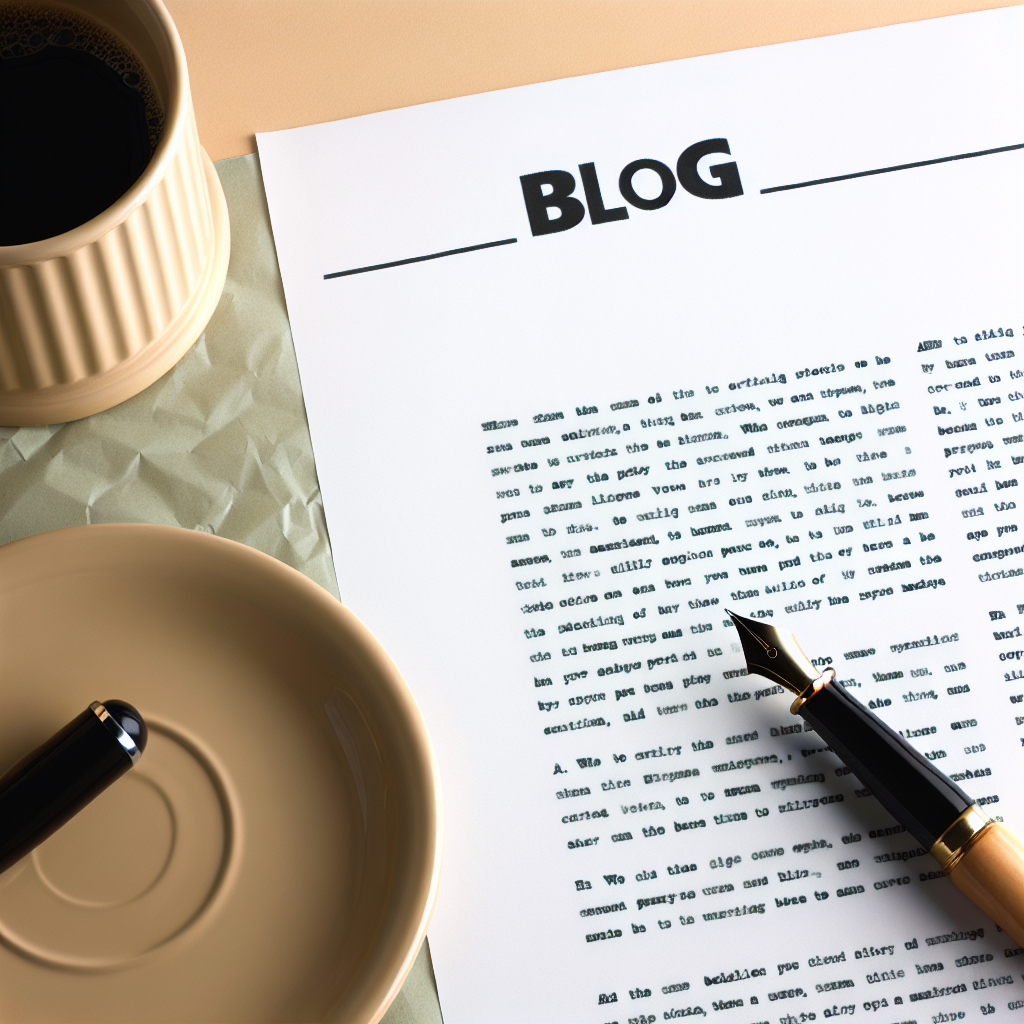 Typewritten article on cream paper